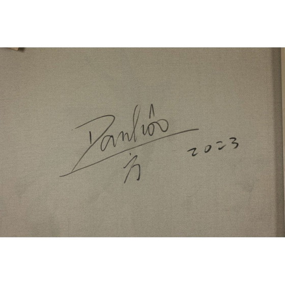 Image 1 of Acryl auf alter Leinwand von Dan Hôo, 2023