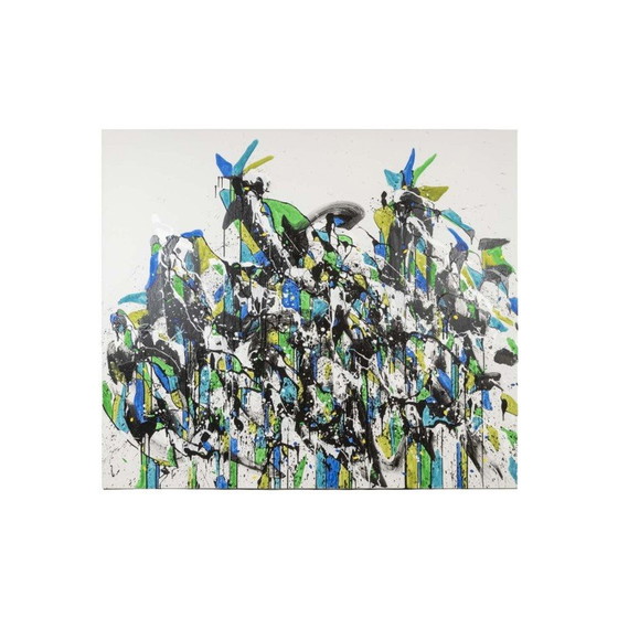 Image 1 of Acryl auf alter Leinwand von Dan Hôo, 2023