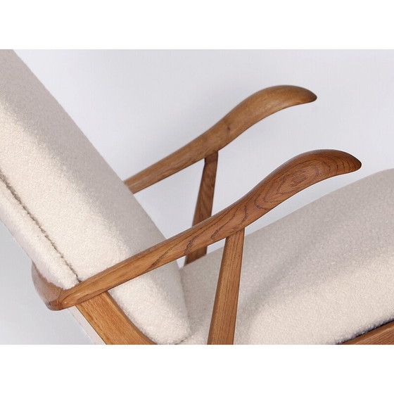 Image 1 of Mid Century Bouclé-Sessel, Tschechoslowakei 1960er Jahre