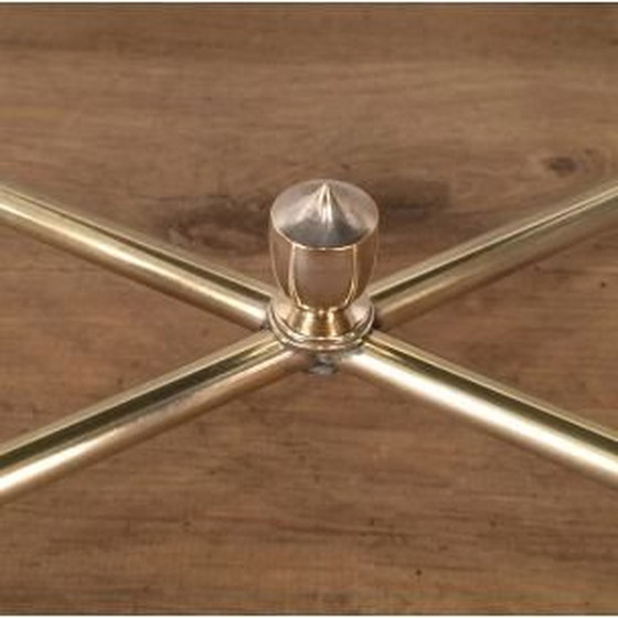 Image 1 of Satz von 3 Vintage-Nesting-Tischen vernickelt 1960er Jahre