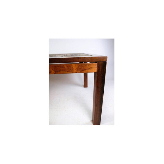 Image 1 of Vintage Couchtisch mit Rosenholzfliesen, Dänemark 1960