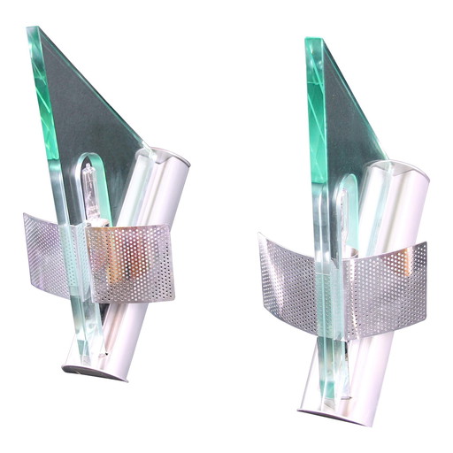 Artemide, Moderne Dreieckige Wandleuchten Ende 20. Jahrhundert "Icaro" Von Carlo Forcolini
