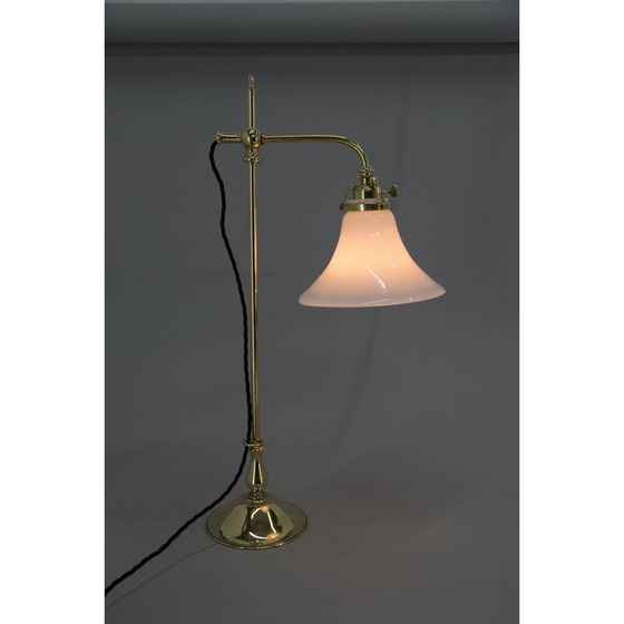 Image 1 of Jugendstil-Tischlampe aus Messing, 1910er Jahre