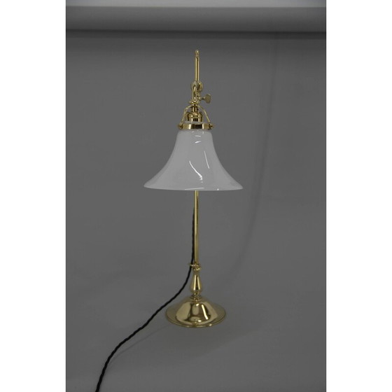 Image 1 of Jugendstil-Tischlampe aus Messing, 1910er Jahre
