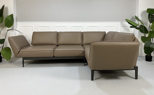 Rolf Benz Mera 386 Sofa Leder Braun Couch Ausstellungsstück