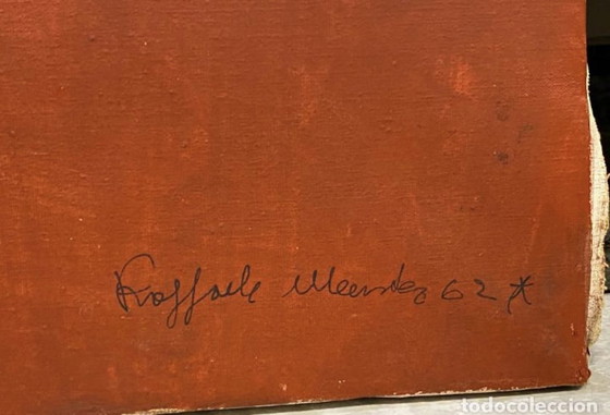 Image 1 of Raffaele Menster, Öl-Leinwand 1962, Italien, Abstraktion,