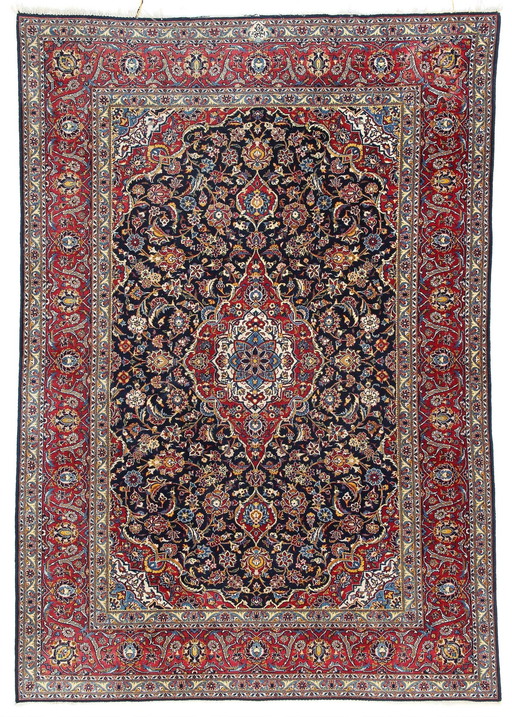Original Perserteppich, Region Kashan. 315×221 cm