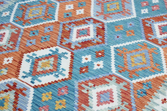 Image 1 of Original Old Style Kelim Afghan 248 X 178 Cm Top Zustand