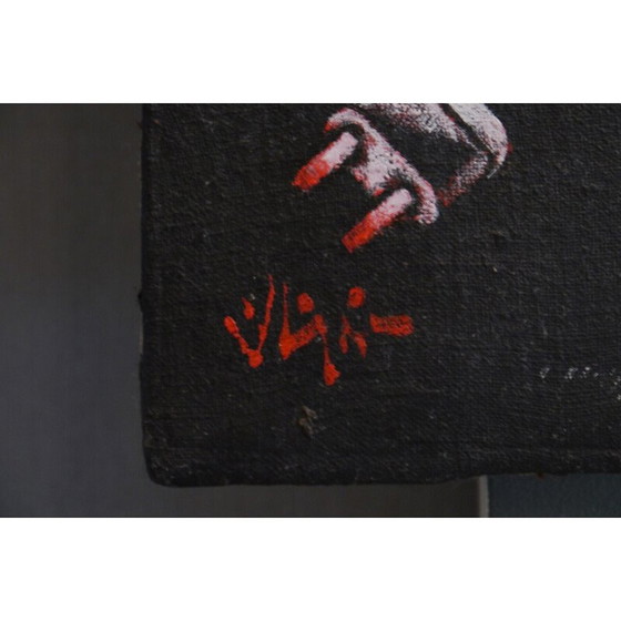 Image 1 of Vintage "Jane Birkin sur Colombo" Öl auf Leinwand von Georges Collignon