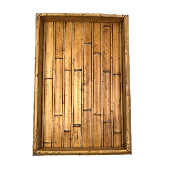 Image 1 of Klassisches Bambustablett, Italien 1970