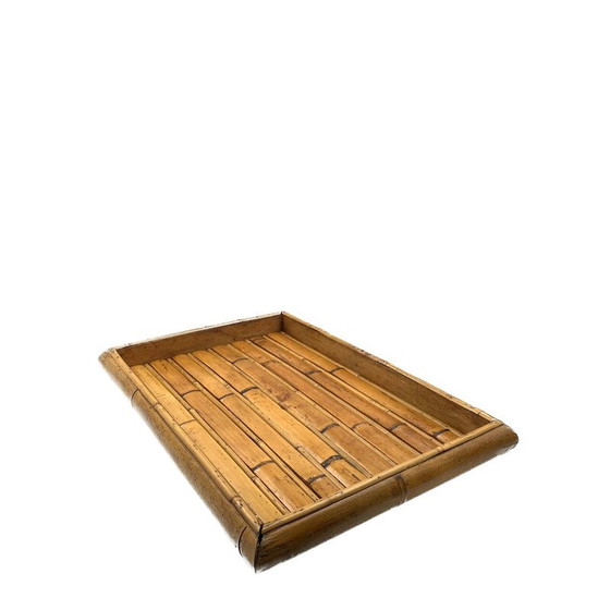 Image 1 of Klassisches Bambustablett, Italien 1970