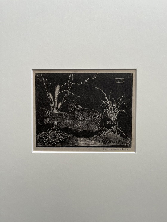 Image 1 of Jan Mankes - Original gerahmte Heliogravüre Schleie 1923