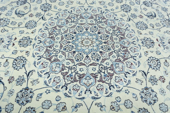 Image 1 of Handgeknüpfter Nain 9 La Mit Seide Orientteppich – 344 X 243 Cm