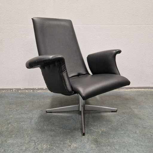 60'S Goldsiegel Vintage-Drehstuhl