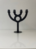 Design-Kerzenhalter Multi-Arm Schwarz Metall (24Cm hoch)