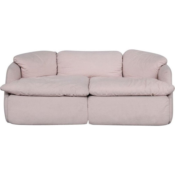 Image 1 of Zweisitzer-Sofa "Confidential", Mid Century, von Alberto Rosselli für Saporiti, Italien 1972