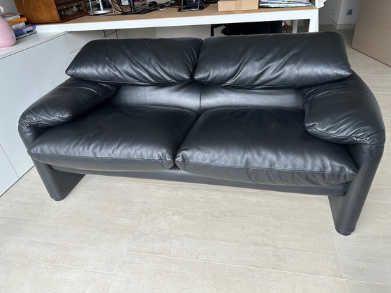 Image 1 of Cassina Maralunga 2-Sitzer Sofa von Vico Magistretti