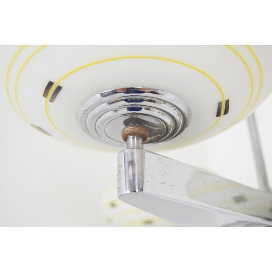 Image 1 of Vintage-Kronleuchter aus Glas von Zukov, Tschechoslowakei 1960