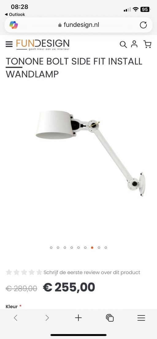 Zu verkaufen Insgesamt 3 White Tonone Bold Lampen! Zgan