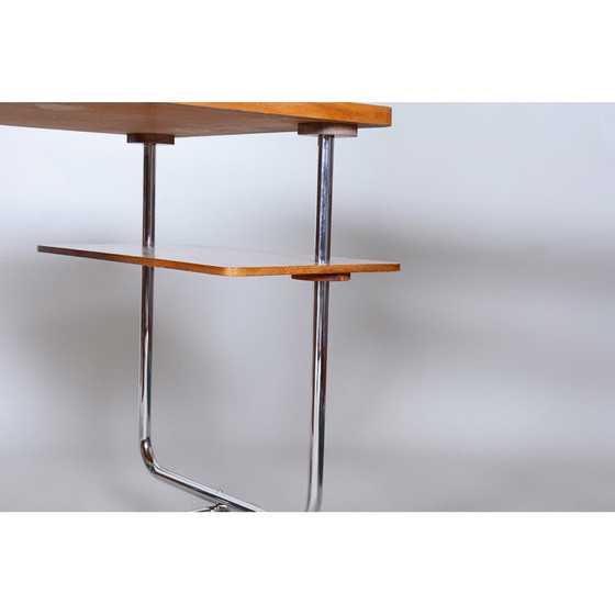Image 1 of Bauhaus-Schreibtisch aus Eichenholz von Jindrich Halabala für Up Zavody, Tschechische Republik 1930er Jahre