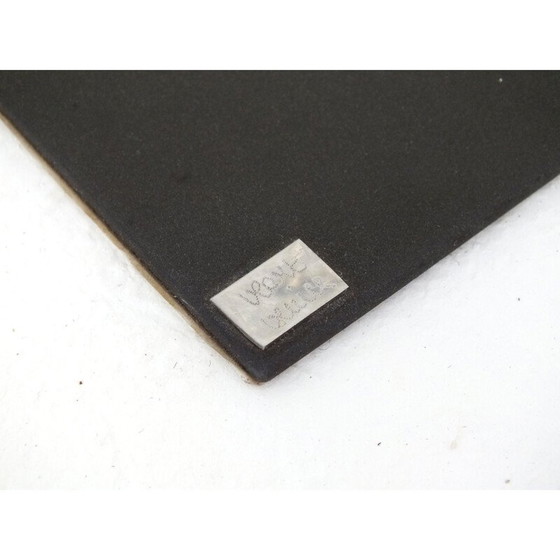 Image 1 of Vintage-Glas aus Kunstleder von Bruno Gambone, 1975