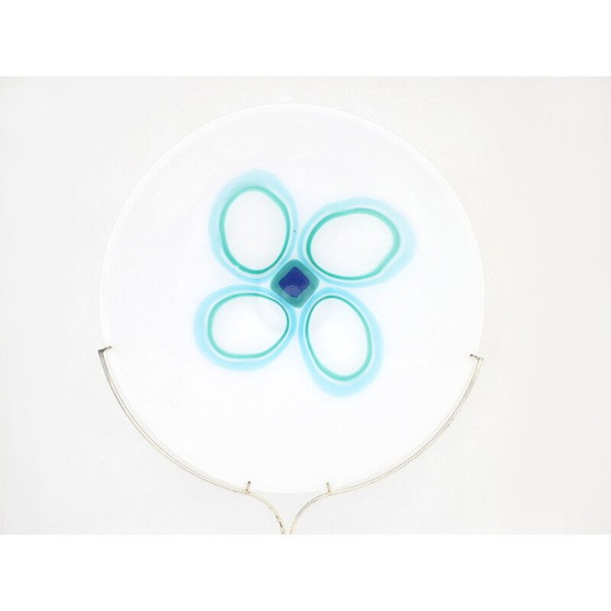 Image 1 of Vintage-Glas aus Kunstleder von Bruno Gambone, 1975