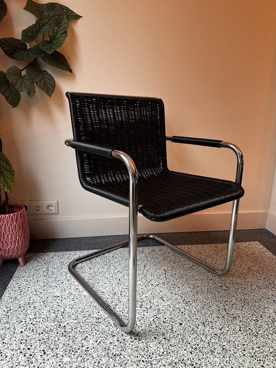 Image 1 of 3X Vintage Tecta D41 Freischwinger Esszimmerstuhl / Freischwinger