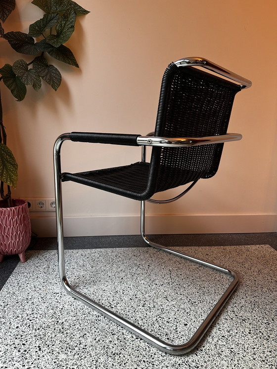 Image 1 of 3X Vintage Tecta D41 Freischwinger Esszimmerstuhl / Freischwinger