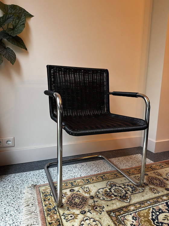 Image 1 of 3X Vintage Tecta D41 Freischwinger Esszimmerstuhl / Freischwinger