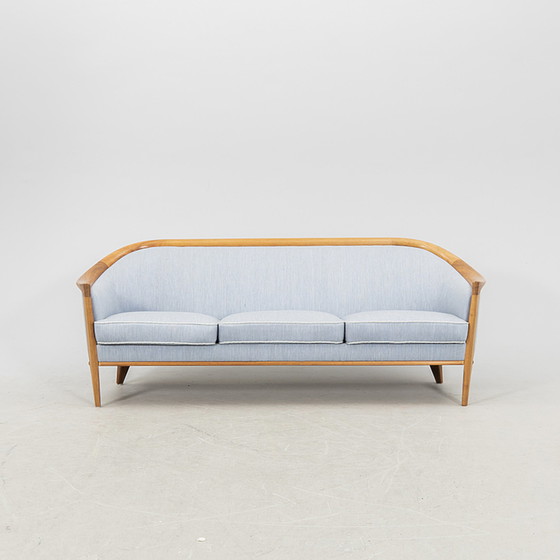 Image 1 of Broderna Anderson Sofa mit himmelblauem Sessel von Bertil Fridhagen