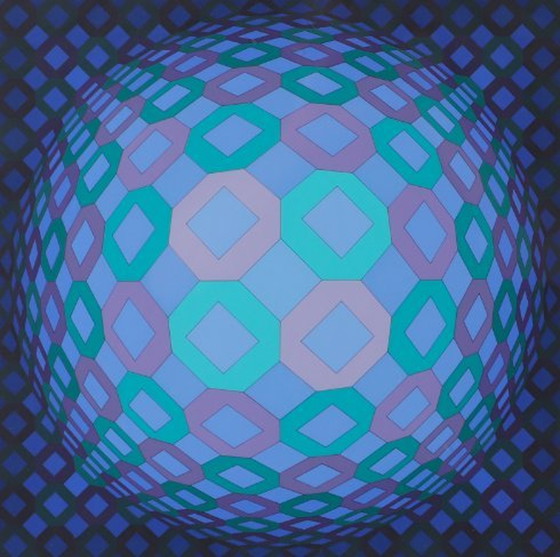 Image 1 of Signierte Lithografie von Victor Vasarely