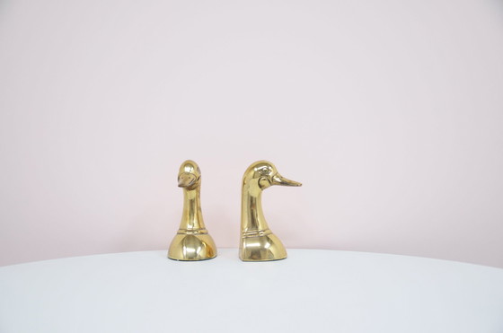 Image 1 of Buchständer-Set Ente aus Bronze