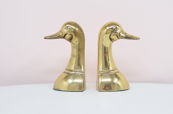 Image 1 of Buchständer-Set Ente aus Bronze