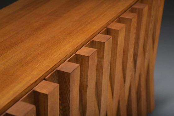 Image 1 of Atemberaubendes Vintage-Holz-Sideboard von L.A. Studi Italien