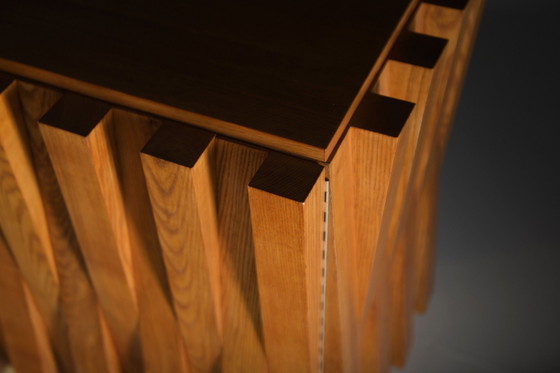 Image 1 of Atemberaubendes Vintage-Holz-Sideboard von L.A. Studi Italien