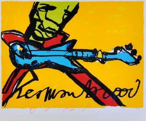 Herman Brood --Guitarman (auf Leinwand)