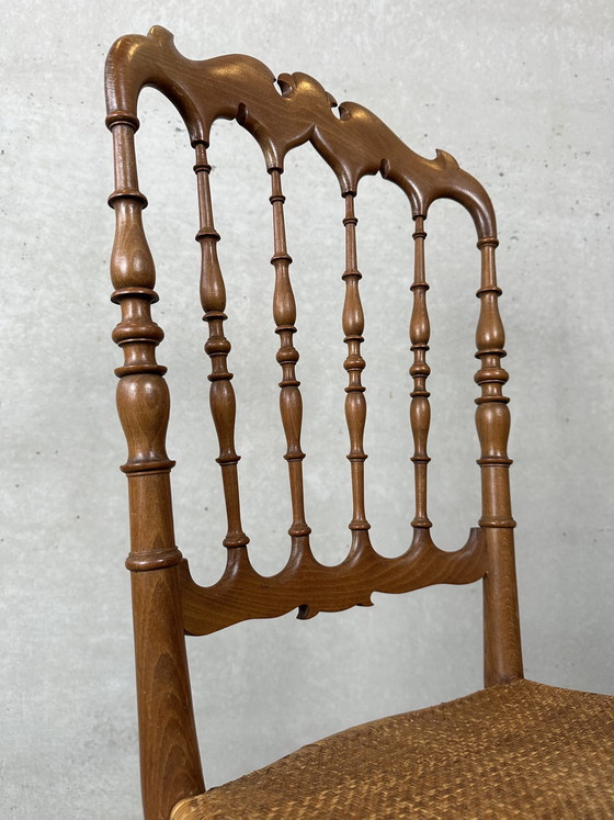 Image 1 of 2x vintage original Chiavari Stühle - Holz