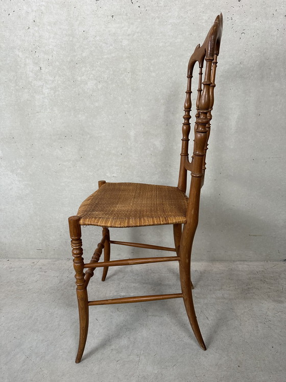 Image 1 of 2x vintage original Chiavari Stühle - Holz