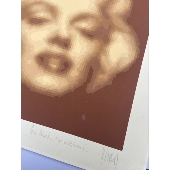 Image 1 of Vintage-Siebdruck Marilyn Monroe von Yvaral (Jean-Pierre Vasarely), 1970