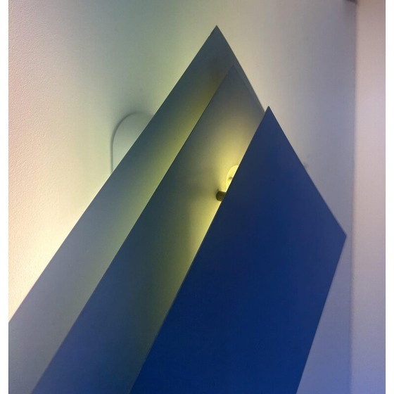 Image 1 of Paar Vintage-Wandlampen aus weiß lackiertem Metall, Niederlande 1970