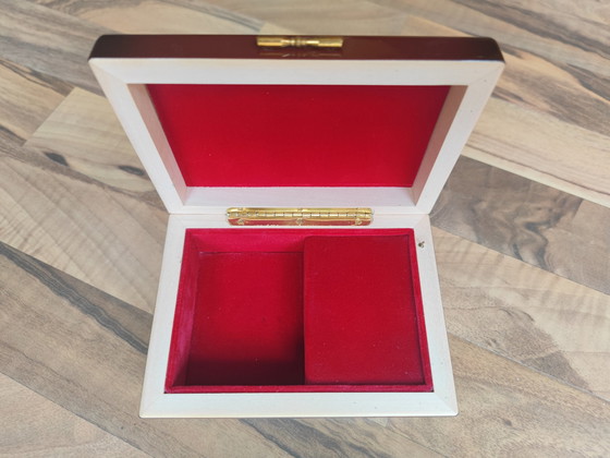 Image 1 of Spieldose Aus Holz, Lackiert, Ballerina Original Deichert Musical Box  Melodie: Träumerei