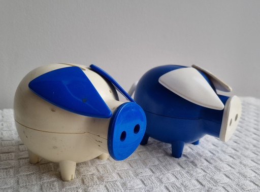 Dänisches Design-Sparschwein-Duo, Poul Willumsen für Rabobank