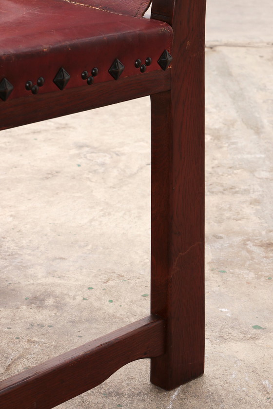 Image 1 of Spanischer Stuhl: Rustikales Design mit Sattelleder 4er Set