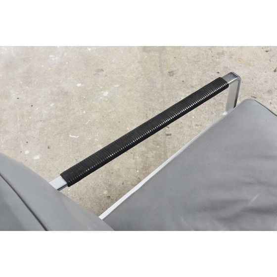 Image 1 of Vintage FK 6720 schwarzes Ledersofa, Fabricius und Kastholm für Kill International - 1960s