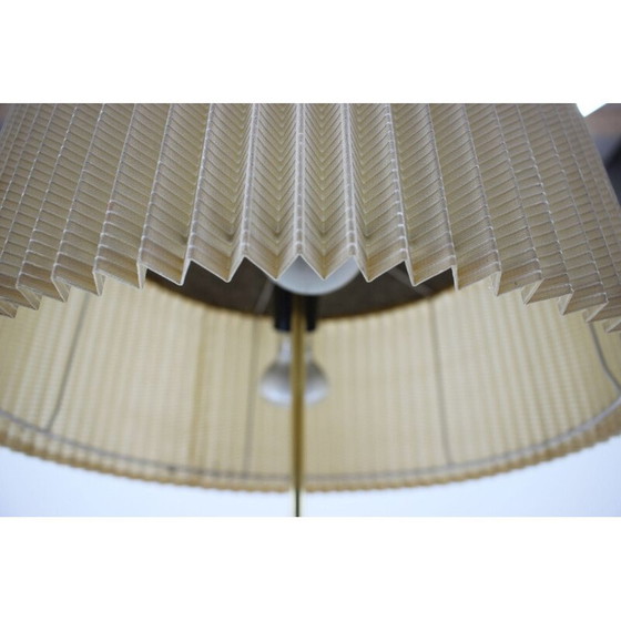 Image 1 of Vintage Stehlampe aus Messing, Stoff und Kunststoff, Deutschland 1970