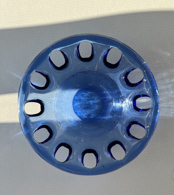 Image 1 of Vintage Schale aus kobaltblauem Glas