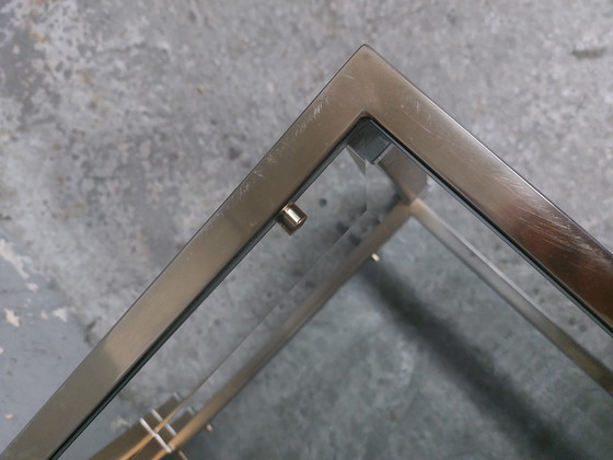 Image 1 of Goldener Hollywood Regency Couchtisch von Linea Bellini