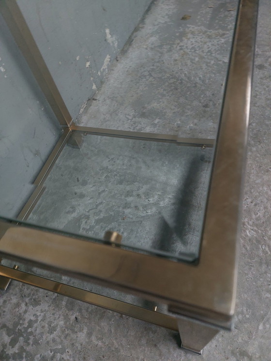 Image 1 of Goldener Hollywood Regency Couchtisch von Linea Bellini