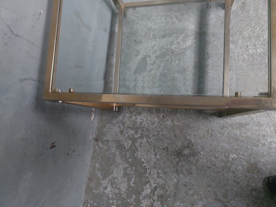 Image 1 of Goldener Hollywood Regency Couchtisch von Linea Bellini