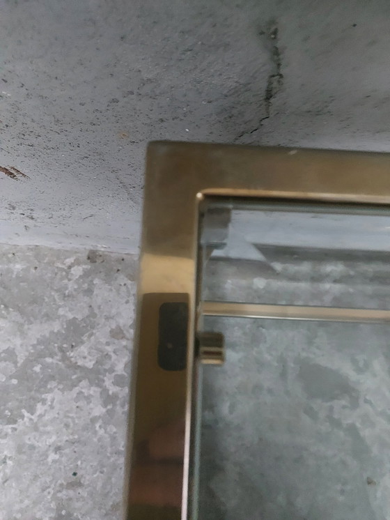 Image 1 of Goldener Hollywood Regency Couchtisch von Linea Bellini